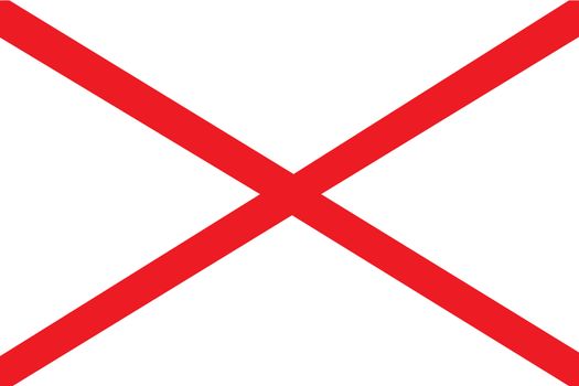 The Flag of the American State of Alabama