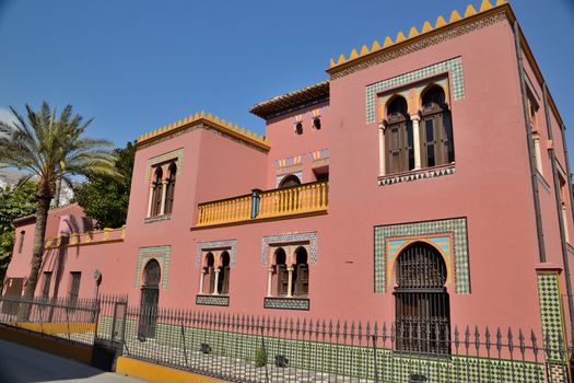 Spanish-style buildings in the town of Almunecar