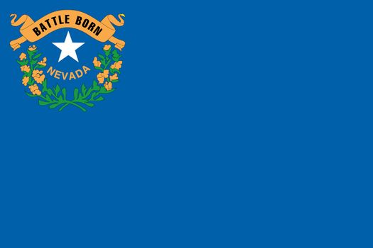 The Flag of the American State of Nevada