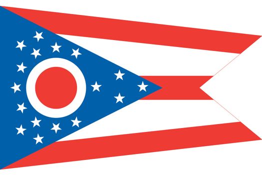 The Flag of the American State of Ohio