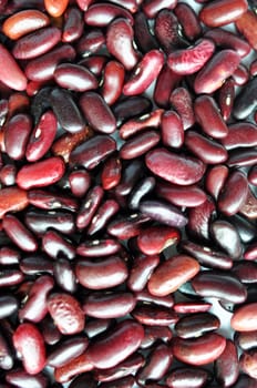Closeup of red kidney beans