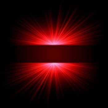 abstract red ray lights over dark gradient