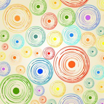 Abstract background - paint color circles and dots