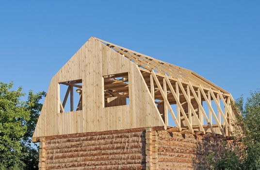 Construction of ecological wooden house