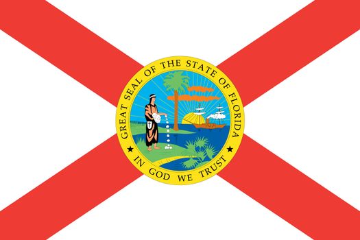 The Flag of the American State of Florida