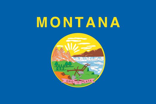 The Flag of the American State of Montana