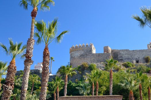 historic castle in Almunecar, standing near the coast