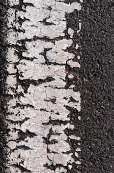 Asphalt Road Surface With Line