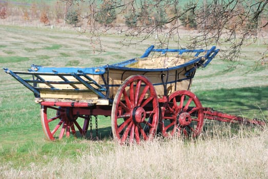 Ancient hay wagon