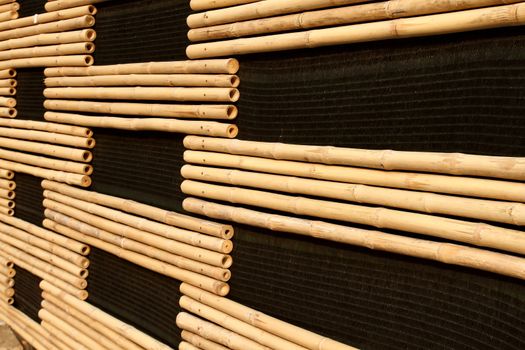 background of bamboo sticks