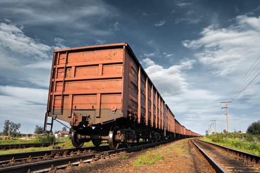 cargo railway coach