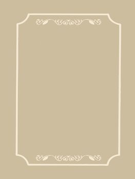 decorative frame on brown background