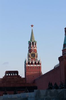 Red square in Moscow in Russian federation.