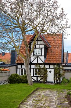 old house in Visby city at Gotland, Sweden 