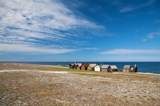 small village near the sea at Faro island