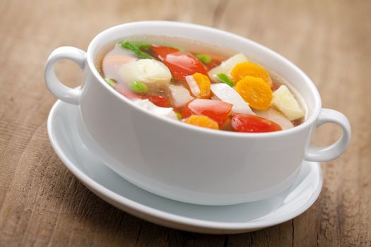chicken soup with vegetables 