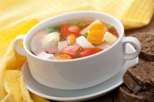 chicken soup with vegetables