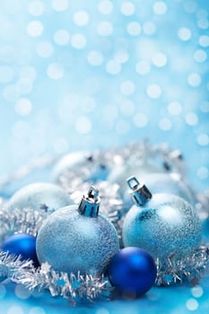 blue christmas decoration 