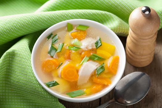 chicken soup with vegetables 