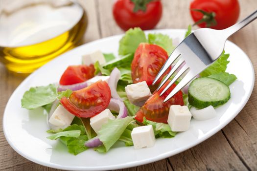fresh vegetable salad