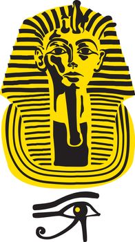 Symbol of the great pharaoh Tutankhamen, vector