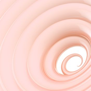 Abstract wavy vortex twirl glossy rose color background