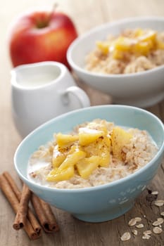 cereal with apple