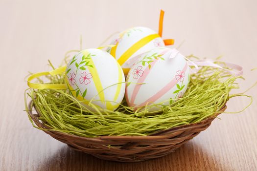 easter eggs in bowl 