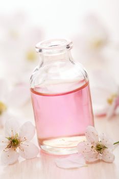essential oil and flowers
