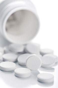 macro of pills 