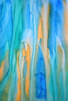 Abstract watercolor grunge background with colorful different layers on paper texture 