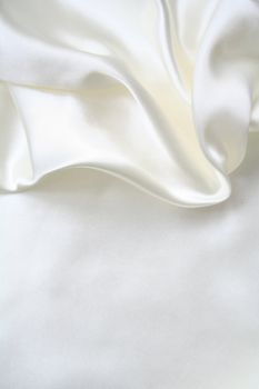 Smooth elegant white silk can use as wedding background 