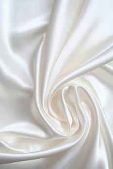 Smooth elegant white silk can use as wedding background 