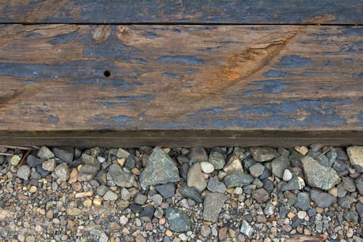 Railroad Train Track Closeup Texture Background