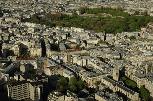 aerial view of a European city