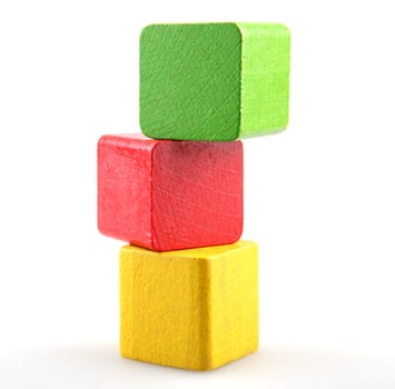 Wooden building blocks