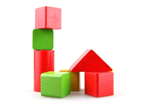 Wooden building blocks