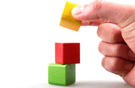 Wooden building blocks