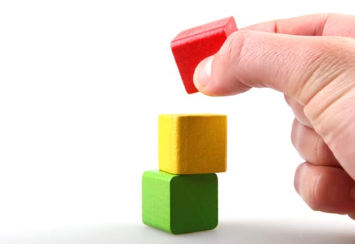Wooden building blocks