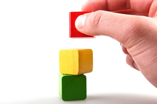 Wooden building blocks