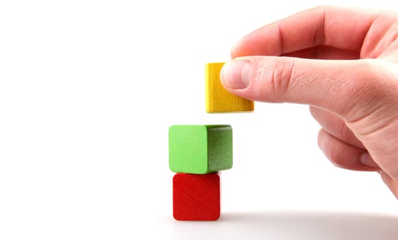 Wooden building blocks