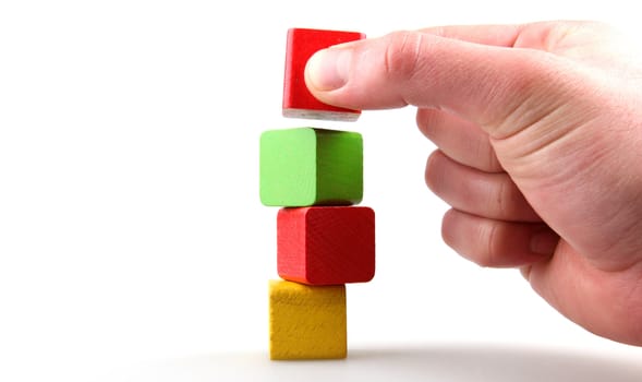 Wooden building blocks