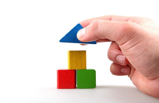 Wooden building blocks