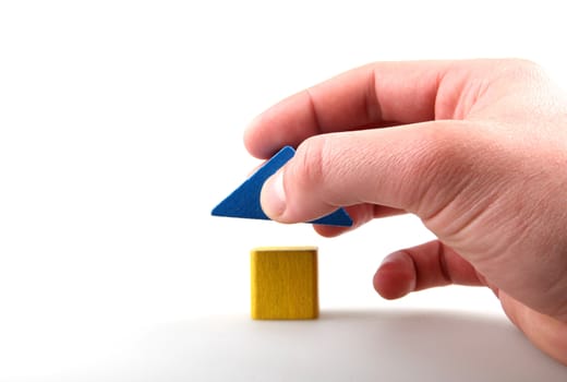 Wooden building blocks