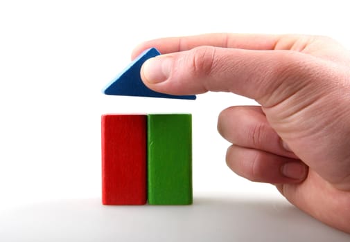Wooden building blocks