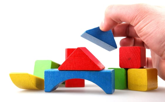 Wooden building blocks