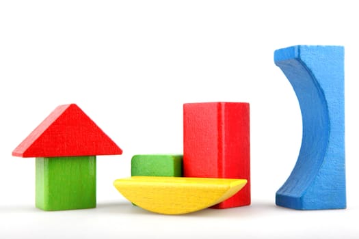 Wooden building blocks