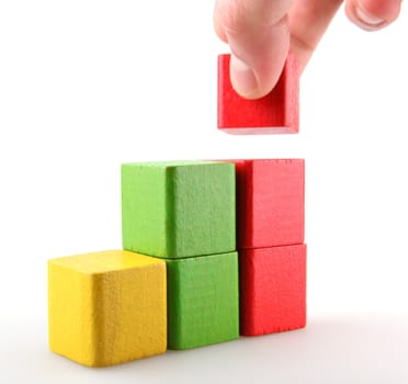 Wooden building blocks