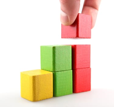 Wooden building blocks