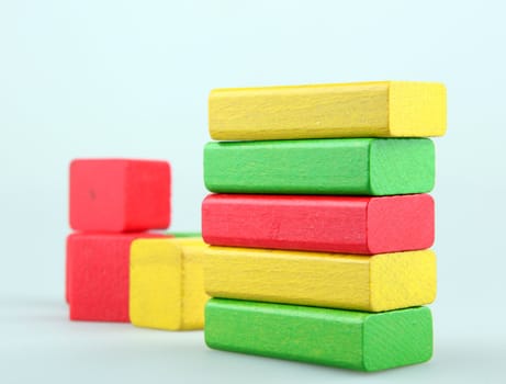 Wooden building blocks